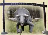 Triceratops im Eingang des Styrassic-Parks